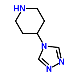 Piperidine, 4-(4H-1,2,4-triazol-4-yl)- (9CI) structure