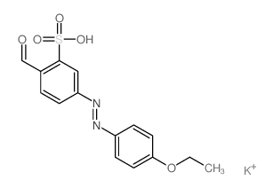 5-(4-ethoxyphenyl)diazenyl-2-formyl-benzenesulfonic acid Structure