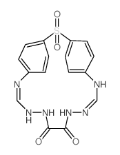 2-Thia-7,9,10,13,14,16-hexaazatricyclo[15.2.2.23,6]tricosa-3,4,5,7,15,17,19,20-octaene-11,12-dione,2,2-dioxide结构式