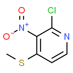 2-CHLORO-4-(METHYLTHIO)-3-NITROPYRIDINE结构式