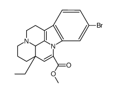 Eburnamenine-14-carboxylic acid,11-bromo-,methyl ester,(3alpha,16alpha) Structure