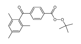 4-(2,4,6-Trimethyl-benzoyl)-benzenecarboperoxoic acid tert-butyl ester结构式
