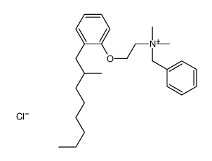 benzyldimethyl[2-(2-methyloctylphenoxy)ethyl]ammonium chloride structure