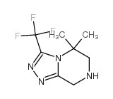 1,2,4-Triazolo[4,3-a]pyrazine, 5,6,7,8-tetrahydro-5,5-dimethyl-3-(trifluoromethyl)- structure