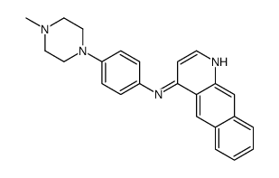 N-[4-(4-methylpiperazin-1-yl)phenyl]benzo[g]quinolin-4-amine结构式