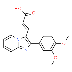 3-[2-(3,4-DIMETHOXY-PHENYL)-IMIDAZO[1,2-A]PYRIDIN-3-YL]-ACRYLIC ACID Structure
