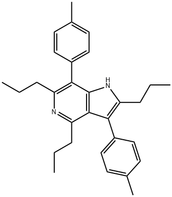 2,4,6-triisopropyl-3,7-dip-tolyl-1h-pyrrolo[3,2-c]pyridine结构式