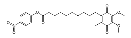 10-(2,3-dimethoxy-5-methyl-1,4-benzoquinon-6-yl)decanoic acid p-nitrophenyl ester Structure