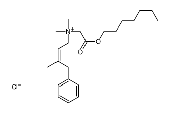 (2-heptoxy-2-oxoethyl)-dimethyl-[(Z)-3-methyl-4-phenylbut-2-enyl]azanium,chloride结构式