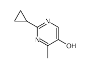 5-Pyrimidinol, 2-cyclopropyl-4-methyl- (9CI) Structure