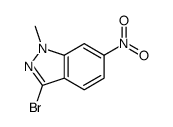 3-BROMO-1-METHYL-6-NITRO-1H-INDAZOLE Structure