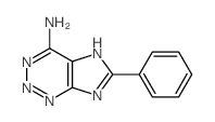 8-phenyl-2,3,4,7,9-pentazabicyclo[4.3.0]nona-1,3,5,8-tetraen-5-amine结构式
