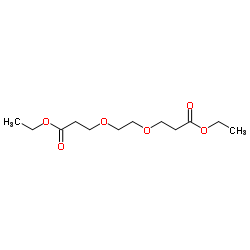 Propanoic acid, 3,3'-[1,2-ethanediylbis(oxy)]bis-, 1,1'-diethyl ester structure