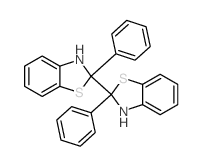 2,2'-Bibenzothiazole,2,2',3,3'-tetrahydro-2,2'-diphenyl- Structure