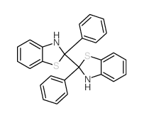 2,2'-Bibenzothiazole,2,2',3,3'-tetrahydro-2,2'-diphenyl-结构式