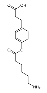 3-[4-(6-aminohexanoyloxy)phenyl]propanoic acid结构式