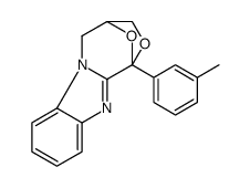 1,4-Epoxy-1H,3H-(1,4)oxazepino(4,3-a)benzimidazole, 4,5-dihydro-1-(3-m ethylphenyl)-结构式