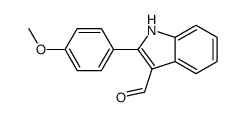 2-(4-methoxyphenyl)-1H-indole-3-carbaldehyde结构式