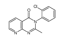3-(2-chlorophenyl)-2-methylpyrido[2,3-d]pyrimidin-4-one结构式
