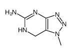 2-amino-1,6-dihydro-7-methyl-8-azapurine结构式