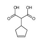 2-(Δ3-Cyclopentyl)-malonsaeure结构式