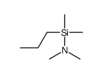 n-PROPYLDIMETHYL(DIMETHYLAMINO)SILANE结构式