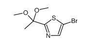 5-bromo-2-(1,1-dimethoxy-ethyl)-thiazole Structure