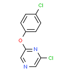2-CHLORO-6-(4-CHLOROPHENOXY) PYRAZINE结构式