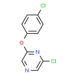 2-CHLORO-6-(4-CHLOROPHENOXY) PYRAZINE structure