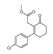 methyl 2-(4-chlorophenyl)-6-oxo-1-cyclohexen-1-ylacetate结构式