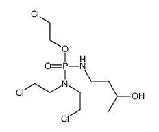 N,N-Bis(2-chloroethyl)-N'-(3-hydroxybutyl)diamidophosphoric acid 2-chloroethyl ester结构式