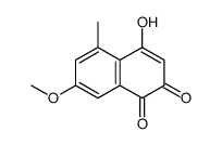 4-hydroxy-7-methoxy-5-methylnaphthalene-1,2-dione结构式