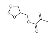 1,3,2-dioxathiolan-4-ylmethyl 2-methylprop-2-enoate结构式