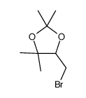 5-(bromomethyl)-2,2,4,4-tetramethyl-1,3-dioxolane结构式