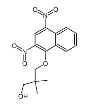 1-(2,2-dimethyl-3-hydroxypropoxy)-2,4-dinitronaphthalene Structure