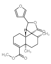 Spiro(furan-3(2H),1(2H)-naphthalene)-5-carboxylic acid, 5-(3-furanyl)-3,4,4,4a,5,7,8,8a-octahydro-2,4a-dimethyl-2-oxo-, methyl ester, (1alpha(S*),2alpha,4aalpha,8abeta)-(-)- structure