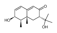 (3S,4aR,5R,6S)-6-hydroxy-3-(2-hydroxypropan-2-yl)-4a,5-dimethyl-4,4a,5,6-tetrahydronaphthalen-2(3H)-one结构式