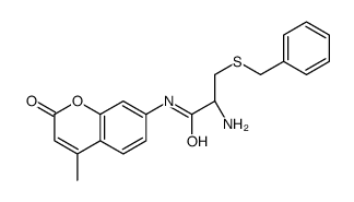 S-苄基-L-半胱氨酸7-氨基-4-甲基香豆素结构式