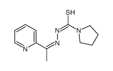 N-(1-pyridin-2-ylethylideneamino)pyrrolidine-1-carbothioamide Structure