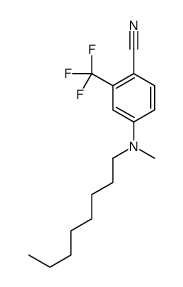 4-[methyl(octyl)amino]-2-(trifluoromethyl)benzonitrile Structure