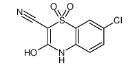 7-chloro-3-hydroxy-1,1-dioxo-4H-1λ6,4-benzothiazine-2-carbonitrile结构式