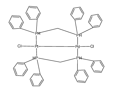 {PdPtCl2(μ-dppm)2} Structure