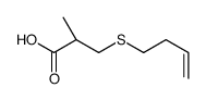 (2S)-3-but-3-enylsulfanyl-2-methylpropanoic acid结构式