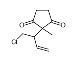 2-(1-chlorobut-3-en-2-yl)-2-methylcyclopentane-1,3-dione Structure