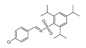 N-(4-chlorophenyl)methylidene-2,4,6-triisopropylbenzenesulfonamide结构式