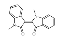 (3E)-1-methyl-3-(1-methyl-3-oxoindol-2-ylidene)indol-2-one结构式