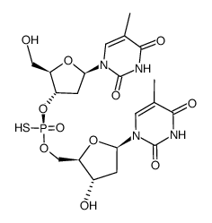 RP-thymidylyl-3',5'-thymidine phosphoromonothiolate Structure
