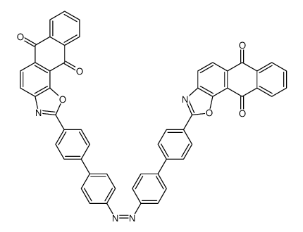 2,2'-[azobis[[1,1'-biphenyl]-4,4'-diyl]]bis[anthra[2,1-d]oxazole-6,11-dione]结构式