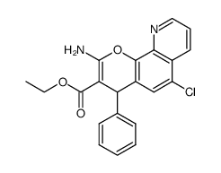 3-Amino-9-chloro-1-phenyl-1H-4-oxa-5-aza-phenanthrene-2-carboxylic acid ethyl ester结构式