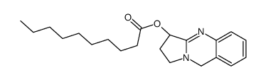 [(3R)-1,2,3,9-tetrahydropyrrolo[2,1-b]quinazolin-3-yl] decanoate结构式